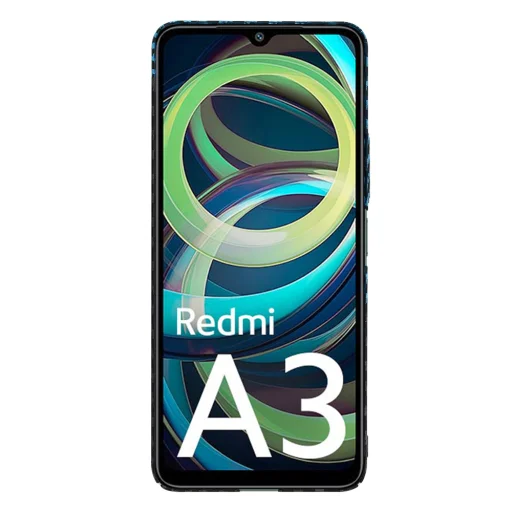  Techsuit - Karbonit Szálhéj - Xiaomi Redmi A3 - Kék Pulzus tok - 2