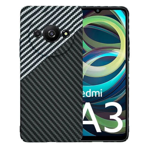  Techsuit - Carbonite FiberShell - Xiaomi Redmi A3 - Lopakodó szürke tok - 1