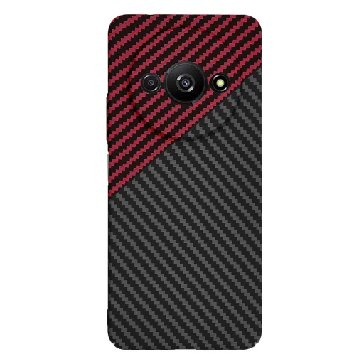  Techsuit - Carbonit FiberShell - Xiaomi Redmi A3 - Vörös Vortex tok - 3