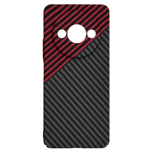  Techsuit - Carbonit FiberShell - Xiaomi Redmi A3 - Vörös Vortex tok - 4