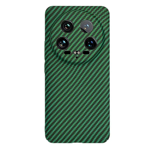  Techsuit - Carbonit Szálhéj - Xiaomi 14 Ultra - Zöld tok - 3