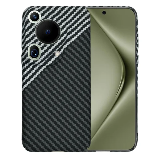  Techsuit - Carbonite Szénszálas Héj - Huawei Pura 70 Ultra - Lopakodó Szürke tok - 1