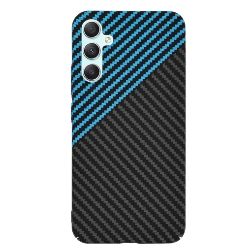  Techsuit - Karbonit FiberShell - Samsung Galaxy A34 5G - Kék Impulzus tok - 2