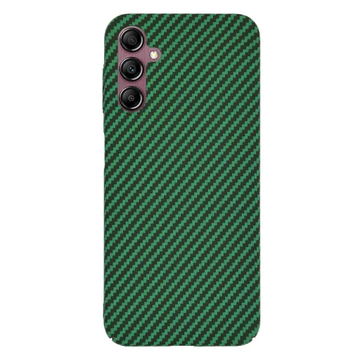  Techsuit - Karbonit Szálhéj - Samsung Galaxy A14 4G / A14 5G - Zöld tok - 3