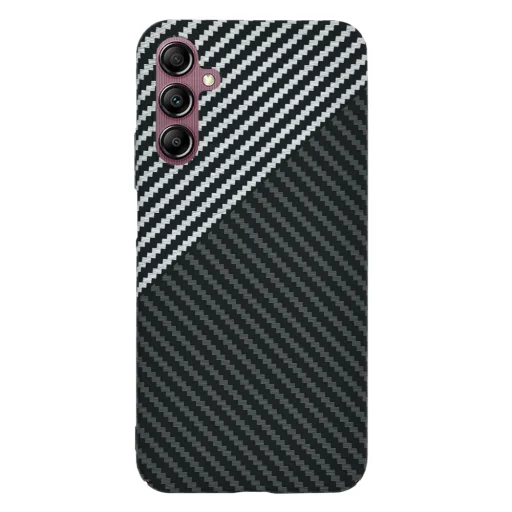  Techsuit - Karbonit Szálhéj - Samsung Galaxy A14 4G / A14 5G - Lopakodó Szürke tok - 2