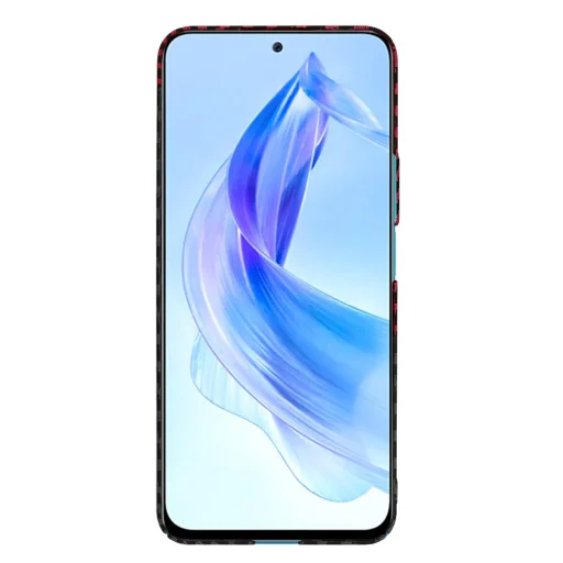  Techsuit - Carbonit Szálhéj - Honor 90 Lite - Vörös Vortex tok - 2