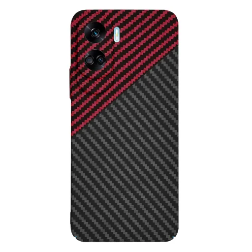  Techsuit - Carbonit Szálhéj - Honor 90 Lite - Vörös Vortex tok - 3