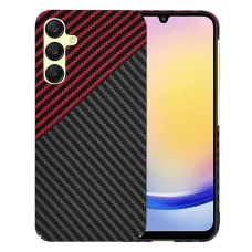  Techsuit - Karbonit Szálhéj - Samsung Galaxy A25 5G - Vörös Vortex tok