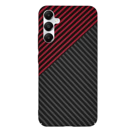  Techsuit - Karbonit RostHéj - Samsung Galaxy A05s - Vörös Vortex tok - 2