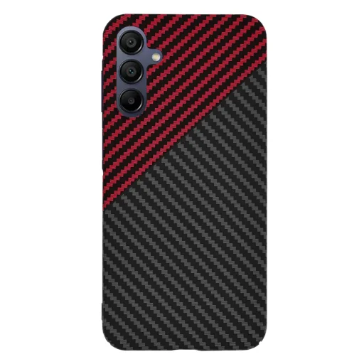  Techsuit - Carbonite FiberShell - Samsung Galaxy A15 4G / A15 5G - Piros Vortex tok - 2