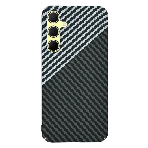  Techsuit - Carbonit Szénszálas Borítás - Samsung Galaxy A35 5G - Lopakodó Szürke tok - 3