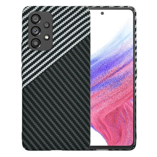  Techsuit - Carbonite FiberShell - Samsung Galaxy A53 5G - Lopakodó Szürke tok - 1