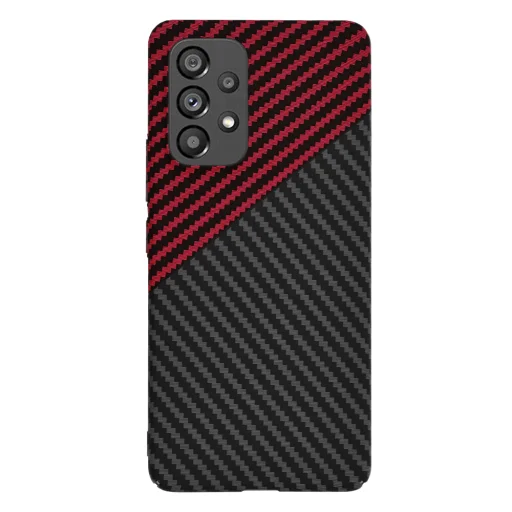  Techsuit - Carbonite Szálhéj - Samsung Galaxy A53 5G - Vörös Vortex tok - 2