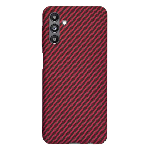  Techsuit - Karbonit Szálas Héj - Samsung Galaxy A13 5G / A04s - Piros tok - 3