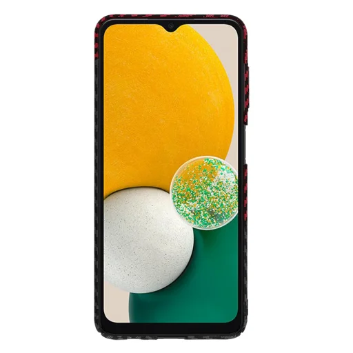  Techsuit - Carbonite FiberShell - Samsung Galaxy A13 5G / A04s - Piros Vortex tok - 2