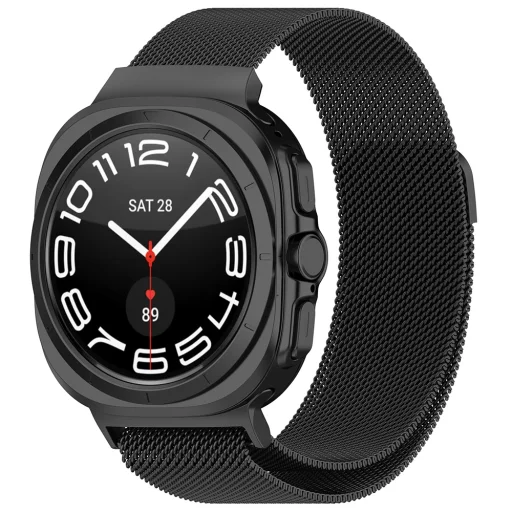  Techsuit - Óraszíj (W009) - Samsung Galaxy Watch Ultra 47mm - Fekete - 1