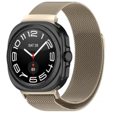  Techsuit - Óraszíj (W009) - Samsung Galaxy Watch Ultra 2024-2026 47 mm - Natúr Titánium