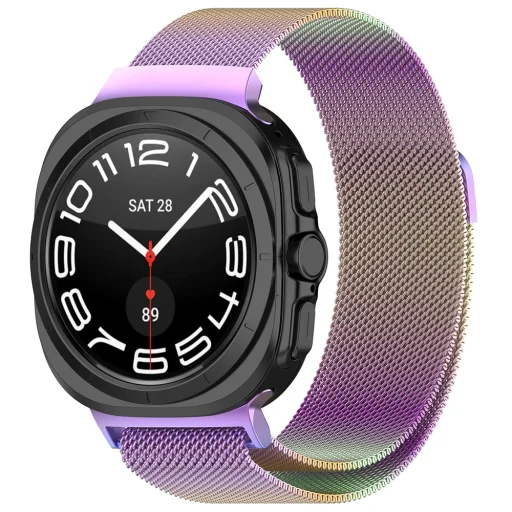  Techsuit - Óraszíj (W009) - Samsung Galaxy Watch Ultra 2024/2025 47mm - Lila - 1
