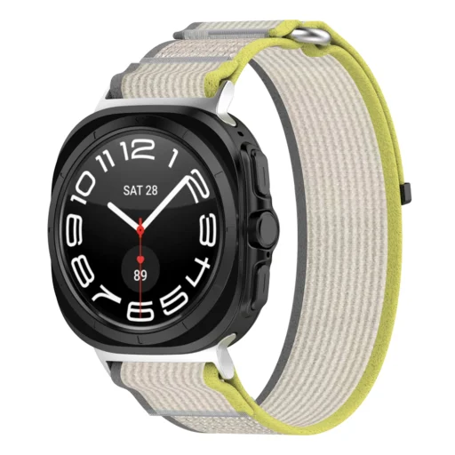  Techsuit - Óraszíj (W054) - Samsung Galaxy Watch Ultra 2024/2025 47mm - Sárga / Szürke - 1