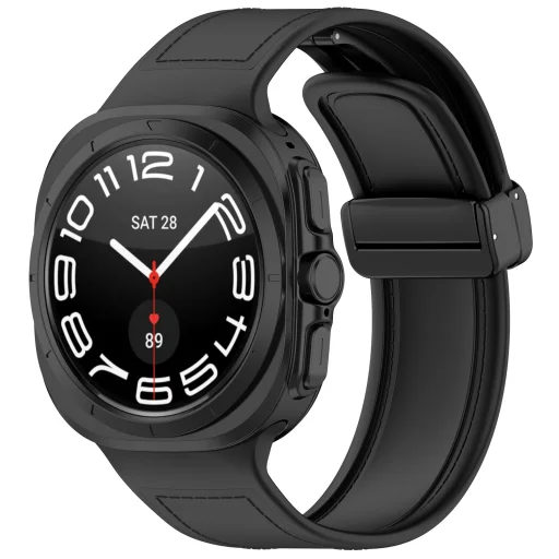  Techsuit - Óraszíj (W056) - Samsung Galaxy Watch Ultra 47mm - Fekete - 1