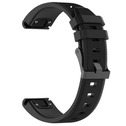  Techsuit - Gyorscsatlakozós szíj 26mm (W058) - Garmin Fenix 3/3 HR/5X/5X Plus/6X/6X Pro/7X/7X Pro Solar - Fekete - 1