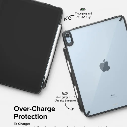  Ringke - Fusion - iPad Air 4 (2020) / Air 5 (2022) / Air 11 (2024) - Füstfekete tok - 3