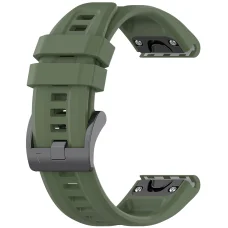  Techsuit - Gyorscsatlakozós óraszíj 26mm (W060) - Garmin Fenix 3/3 HR/5X/5X Plus/6X/6X Pro/7X/7X Pro Solar - Sötétzöld