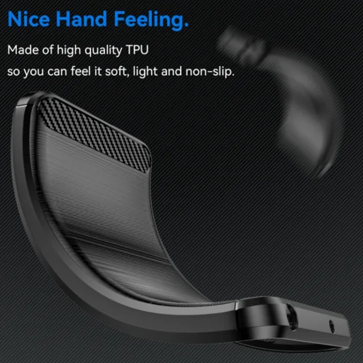  Techsuit - Szénszilikon - Samsung Galaxy M35 - Fekete tok - 4