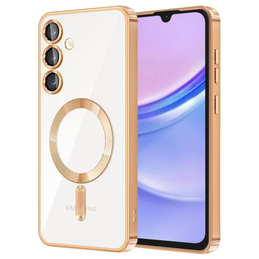  Techsuit - Luxus Kristály MagSafe - Samsung Galaxy A15 4G / A15 5G - Arany tok - 1
