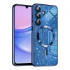  Techsuit - Luxus Csillogó MagSafe - Samsung Galaxy A15 4G / A15 5G - Mélykék tok