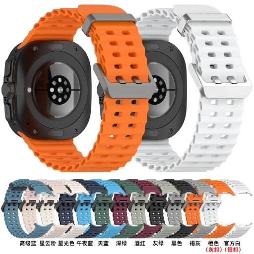  Techsuit - Óraszíj (W062) - Samsung Galaxy Watch Ultra 47mm - Szürke - 4