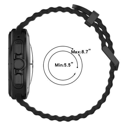  Techsuit - Óraszíj (W062) - Samsung Galaxy Watch Ultra 47mm - Szürke - 5
