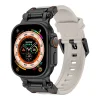  Techsuit - Óraszíj (W064) - Apple Watch 1/2/3/4/5/6/7/8/9/10/SE/SE 2/Ultra/Ultra 2 (42/44/45/46/49mm) - Titán Fekete Szürke thumbnail