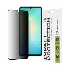  Techsuit - 111D Privacy Teljes Ragasztás - Samsung Galaxy A06 - Fekete üvegfólia
