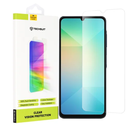  Techsuit - Tiszta Látás Üveg - Samsung Galaxy A06 - Átlátszó üvegfólia - 1