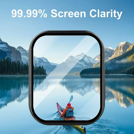  Techsuit - Defense360 Pro + Képernyővédő - Apple Watch 7 (45mm) - Fekete tok - 3