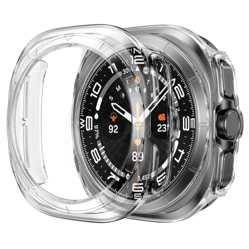  Techsuit - Defense360 Pro + Kijelzővédő - Samsung Galaxy Watch Ultra 2024/2025 (47mm) - Átlátszó tok - 1