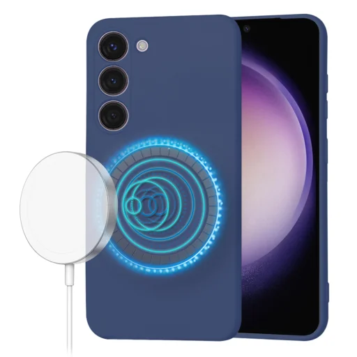  Techsuit - SoftFlex MagSafe - Samsung Galaxy S23 - sötétkék tok - 1