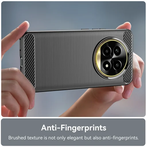  Techsuit - Karbonszilikon - Realme 13 Pro / 13 Pro+ - Fekete tok - 4