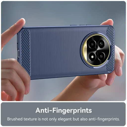  Techsuit - Szén-szilikon - Realme 13 Pro / 13 Pro+ - Kék tok - 2