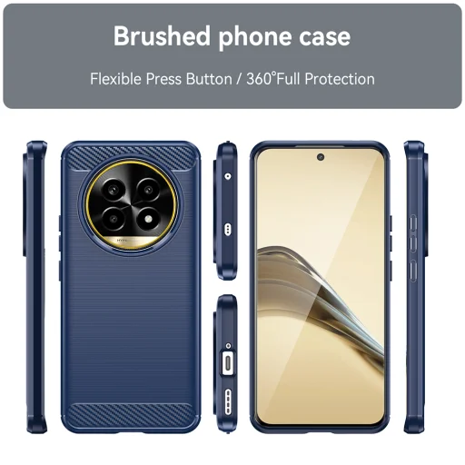  Techsuit - Szén-szilikon - Realme 13 Pro / 13 Pro+ - Kék tok - 6