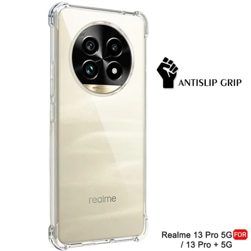  Techsuit - Ütésálló Átlátszó Szilikon - Realme 13 Pro / 13 Pro+ - Átlátszó tok - 2