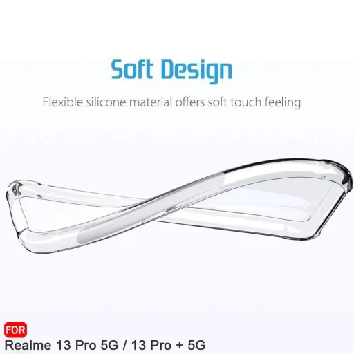  Techsuit - Ütésálló Átlátszó Szilikon - Realme 13 Pro / 13 Pro+ - Átlátszó tok - 3