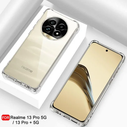  Techsuit - Ütésálló Átlátszó Szilikon - Realme 13 Pro / 13 Pro+ - Átlátszó tok - 4