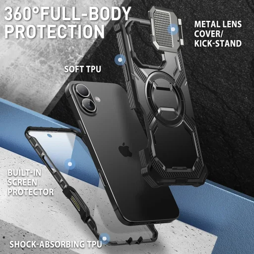  iPhone 16 Fekete I-Blason Armorbox tok - 13