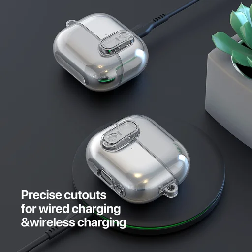  Dux Ducis - SECI Series Tok - Samsung Galaxy Buds 3 / 3 Pro - Szürke tok - 5