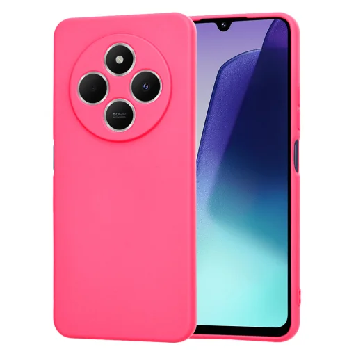  Techsuit - SoftFlex - Xiaomi Redmi 14C / Poco C75 - Forró Rózsaszín tok - 1