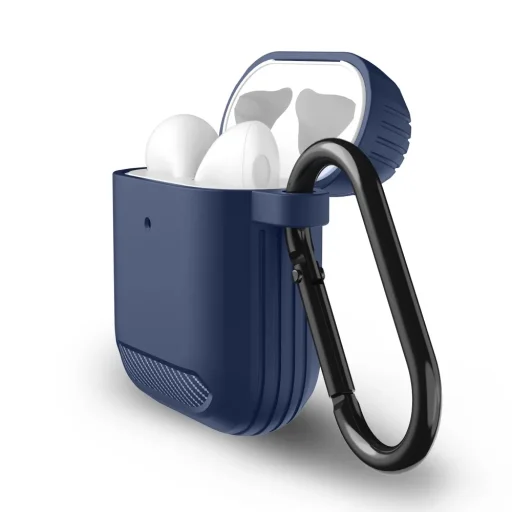  Techsuit - Karbon Szilikon - AirPods 1 / AirPods 2-hez - Rózsaszín tok - 2