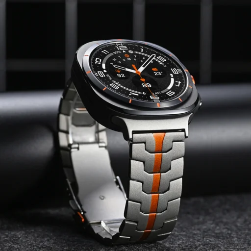 Techsuit - Óraszíj (W063) - Samsung Galaxy Watch Ultra 2024/2025 47mm - Ezüstszínű - 4