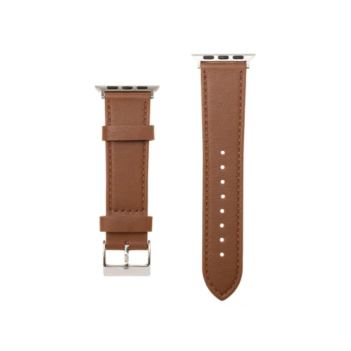  Fixed - Bőrszíj 35mm - Apple Watch 1/2/3/4/5/6/7/8/9/10/SE/SE 2/Ultra/Ultra 2 (42/44/45/46/49mm) - Barna - 3